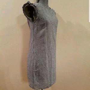 Size 4, black and white gingham dress